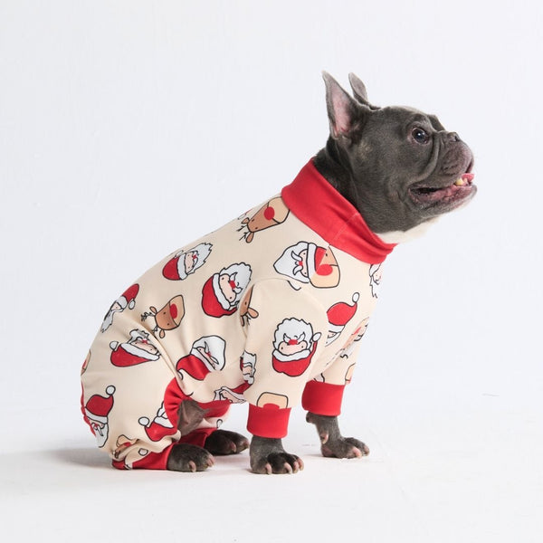 Pyjama de Noël pour chien - Père Noël et Rudolph