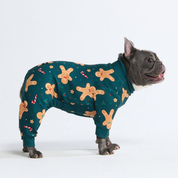 Pyjama de Noël pour chien - Bonhomme en pain d'épice