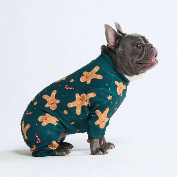 Pyjama de Noël pour chien - Bonhomme en pain d'épice