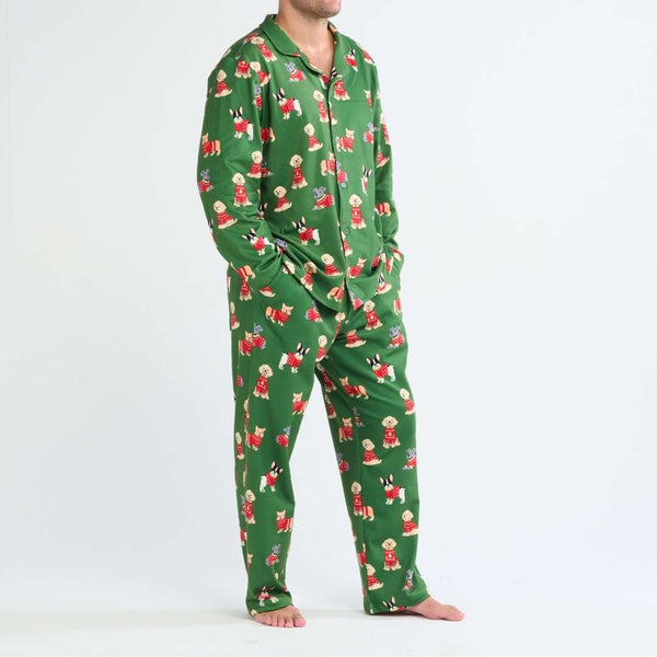 Pantalon de pyjama de Noël - Chiot pimpant