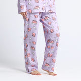 Pantalon de pyjama humain - Quand les cochons volent - Violet