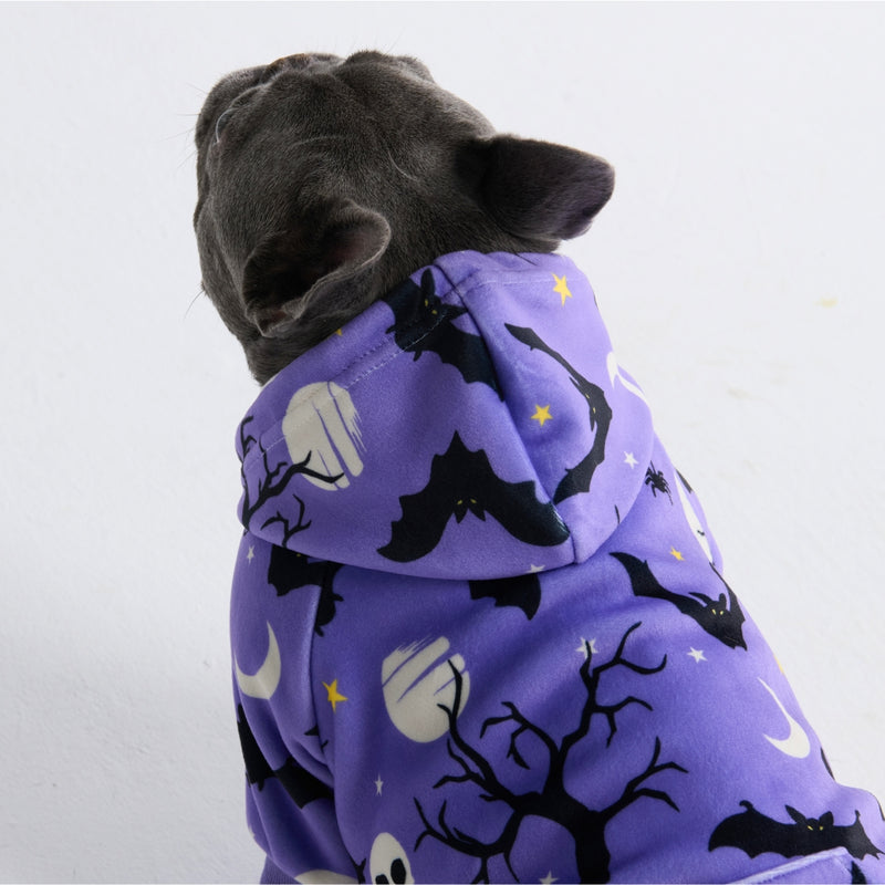 Sweat à capuche Halloween pour chien - Violet