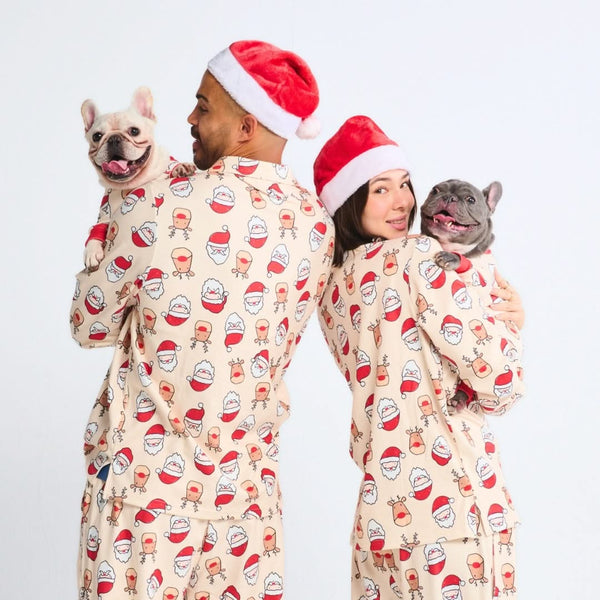 Pyjama de Noël pour chien - Père Noël et Rudolph