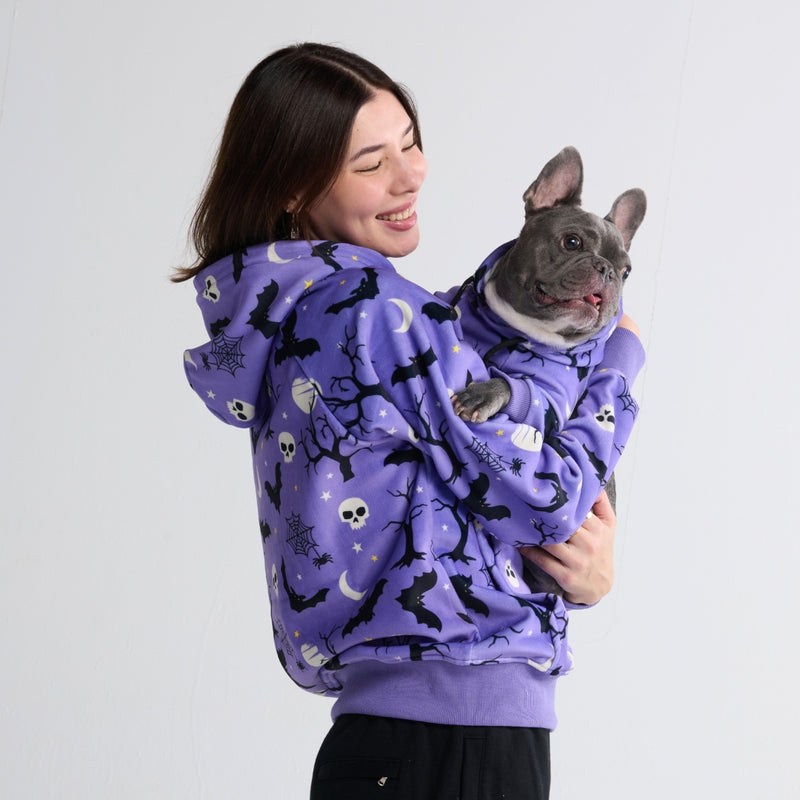 Sweat à capuche Halloween pour chien - Violet