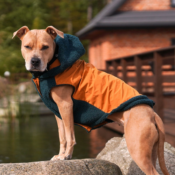 Veste réversible - Vert et Orange