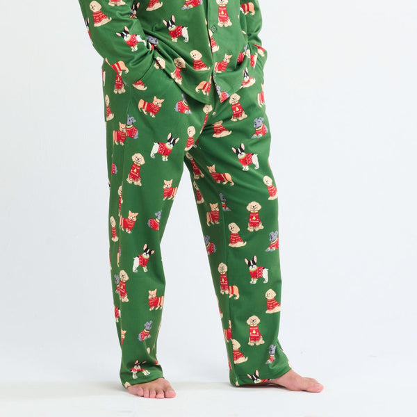 Pantalon de pyjama de Noël - Chiot pimpant