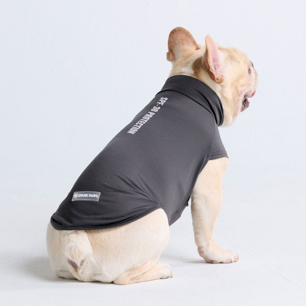 T-shirt pour chien avec écran solaire - Gris foncé