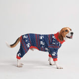 Pyjama pour Chien - Renne de Noël Marine