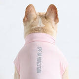 T-shirt pour chien avec écran solaire - Rose clair
