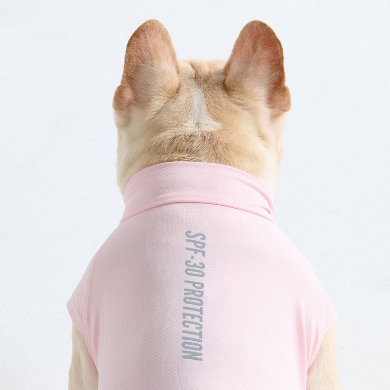 T-shirt pour chien avec écran solaire - Rose clair