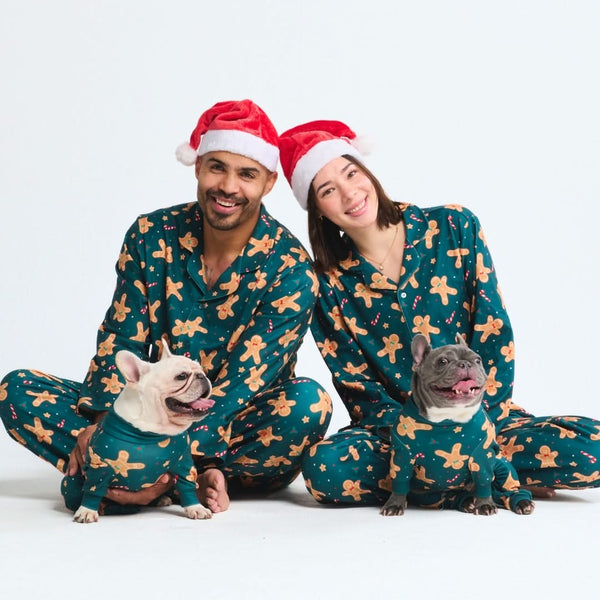 Pyjama de Noël pour chien - Bonhomme en pain d'épice