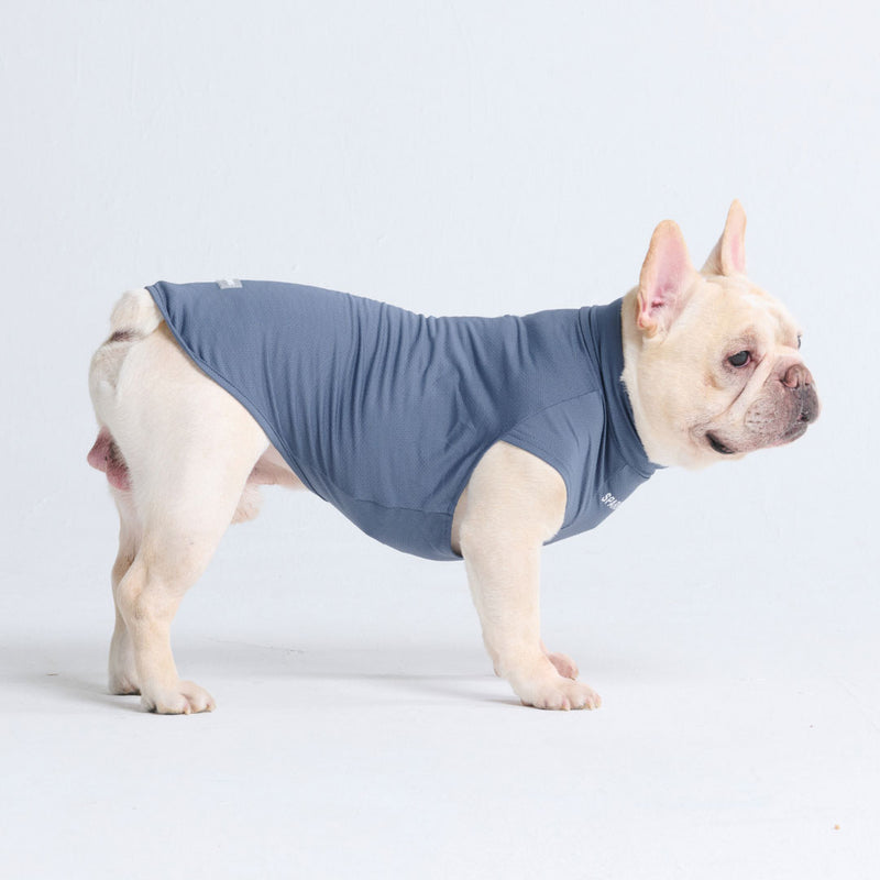 T-shirt pour chien avec écran solaire - Bleu marine